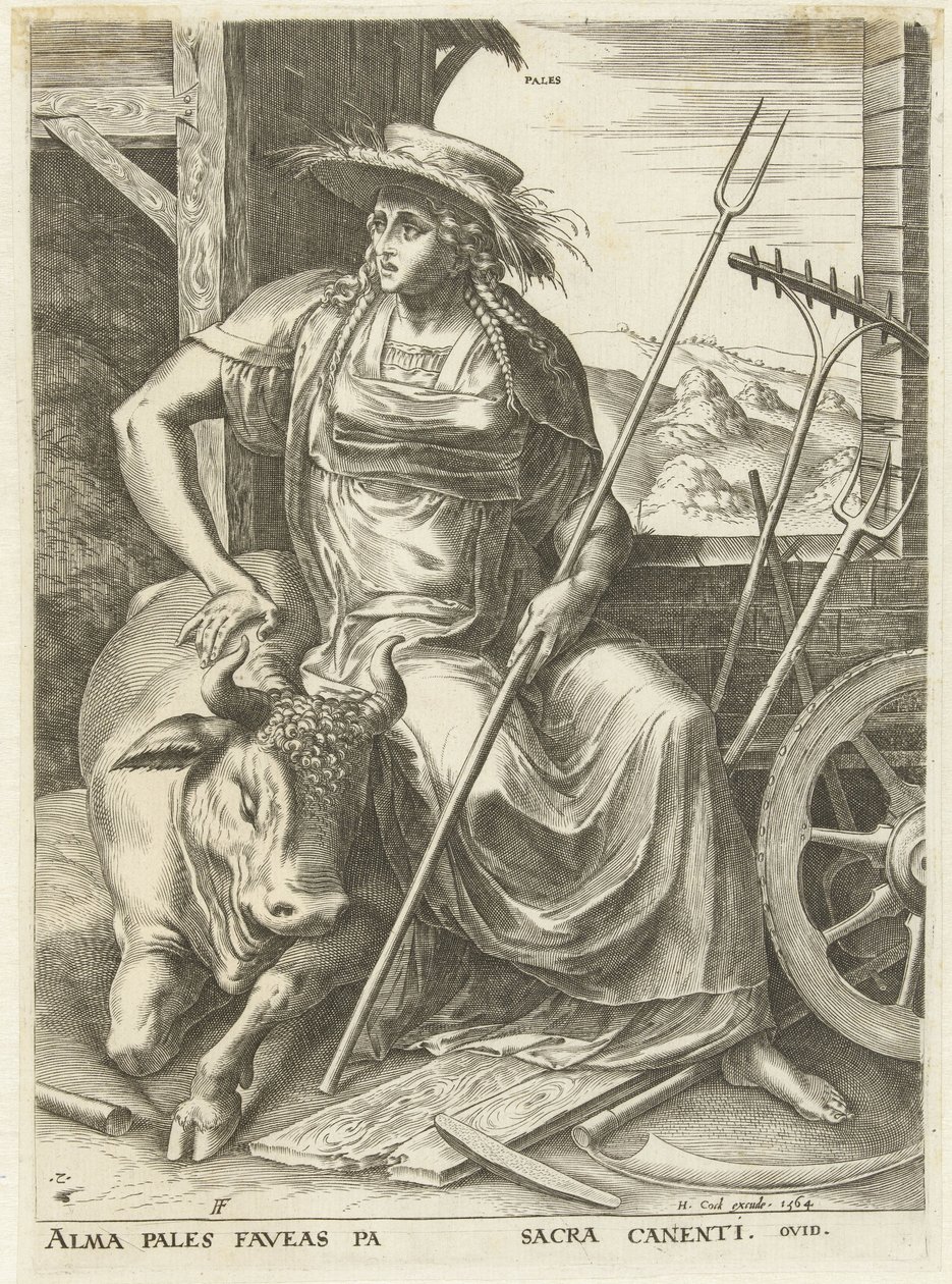 kalpenee Goddess and Nymphs (sarjan nimi) tekijältä Cornelis Cort