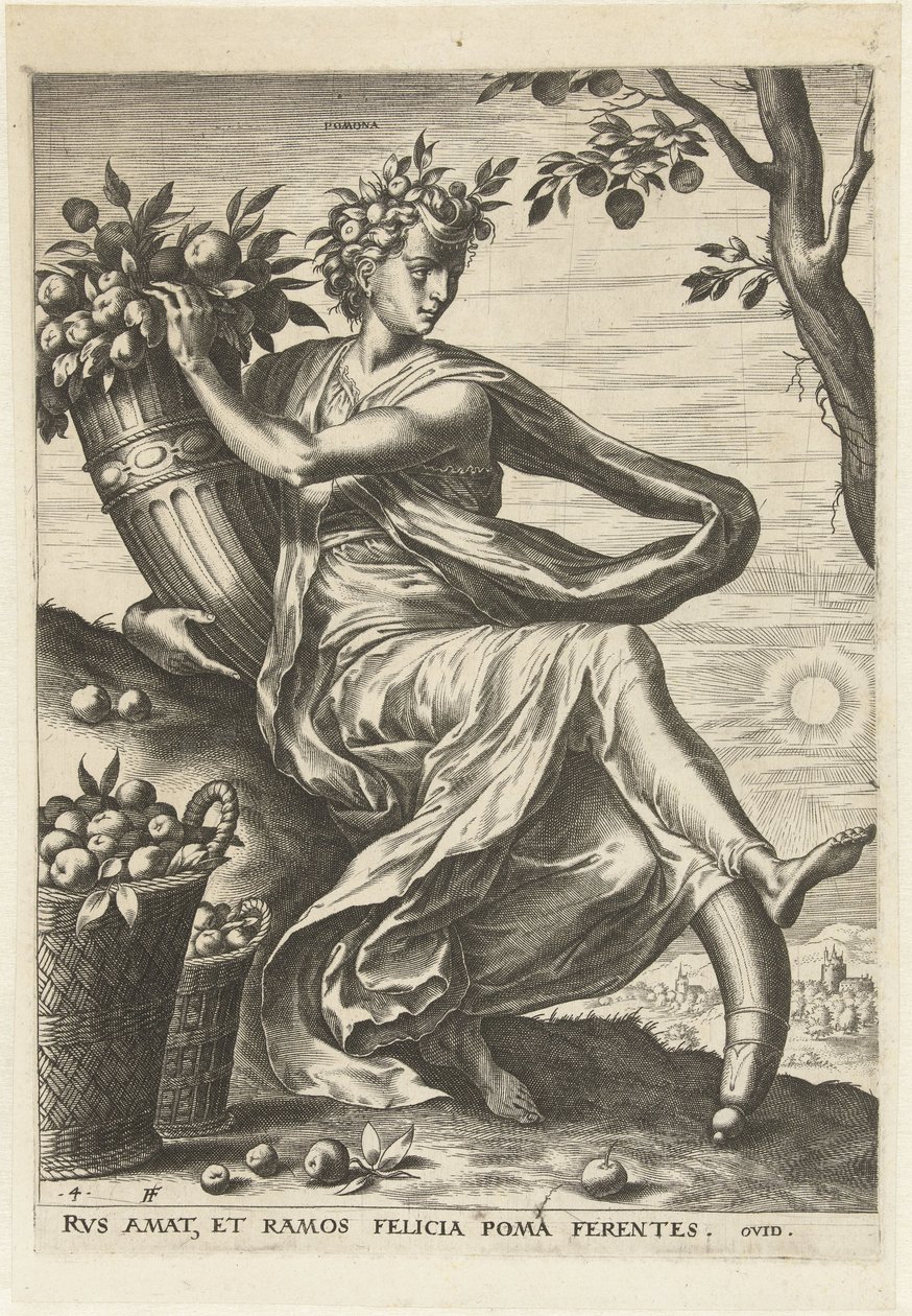 pomona Goddess and Nymphs (sarjan nimi) tekijältä Cornelis Cort