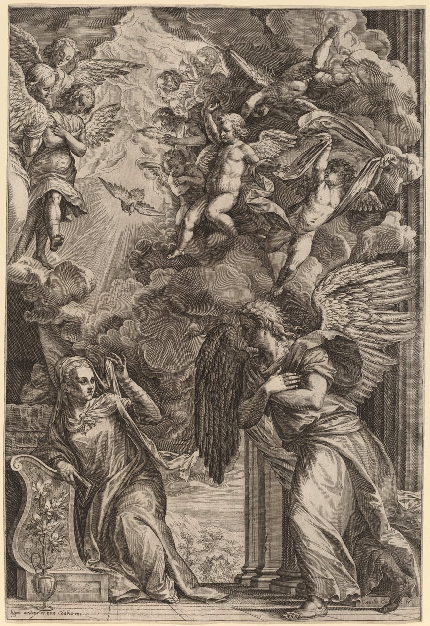 Ilmoitus tekijältä Cornelis Cort after Titian
