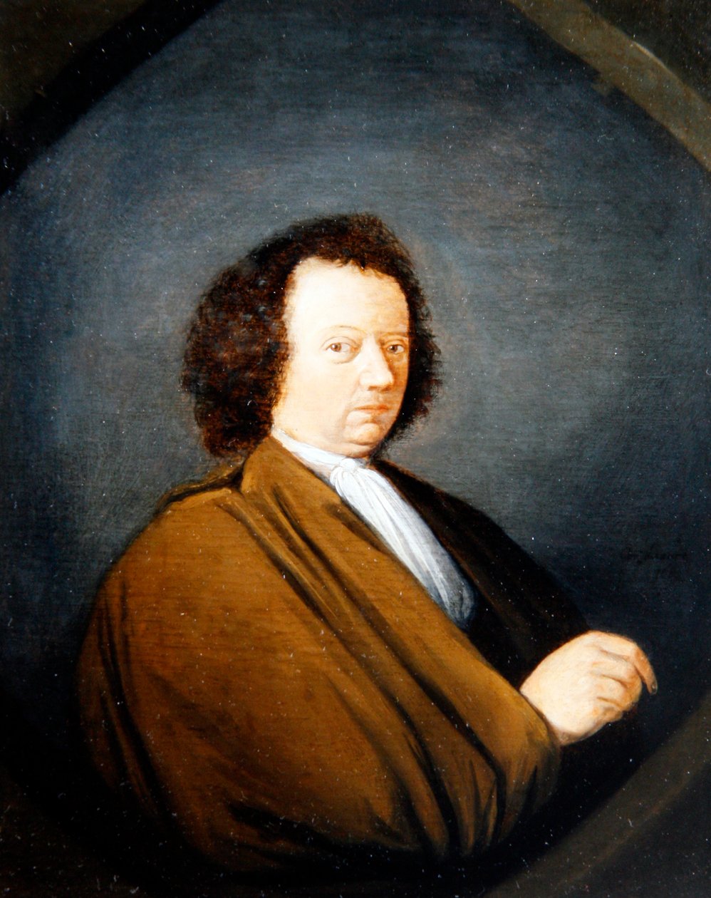 Miehen muotokuva, puolipitkä, istuva, 1680 tekijältä Cornelis Dusart