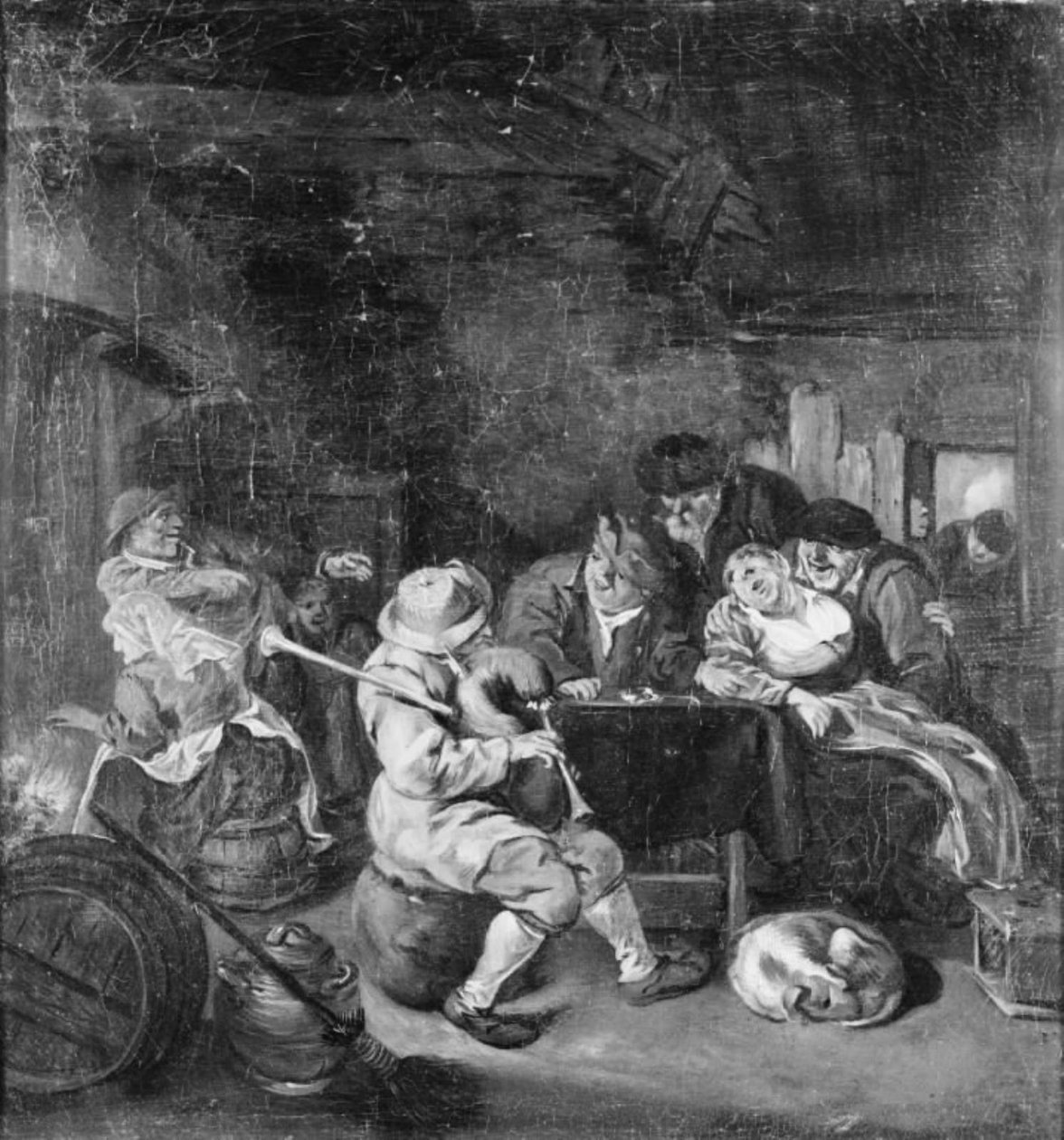 Säkkipillinsoittaja majatalossa tekijältä Cornelis Dusart