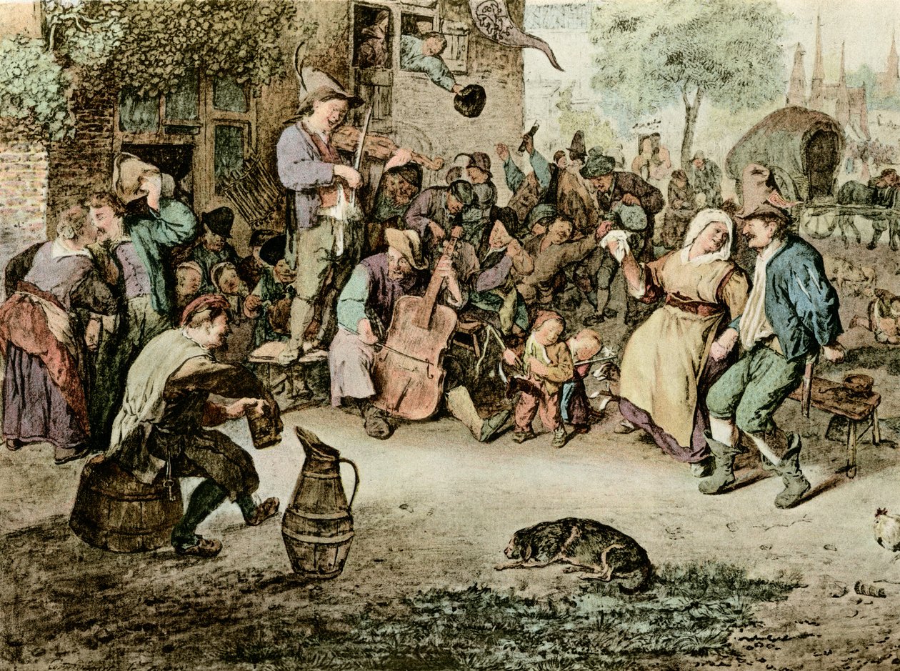 Hollantilainen tivoli tekijältä Cornelis Dusart