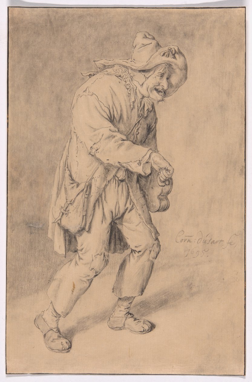 Hurdy-Gurdy Player tekijältä Cornelis Dusart