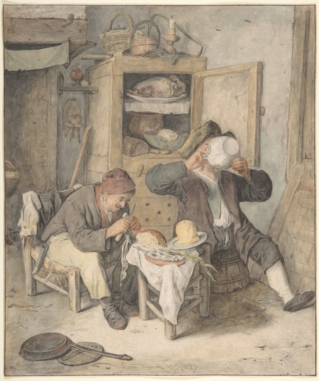 Keittiökohtaus tekijältä Cornelis Dusart