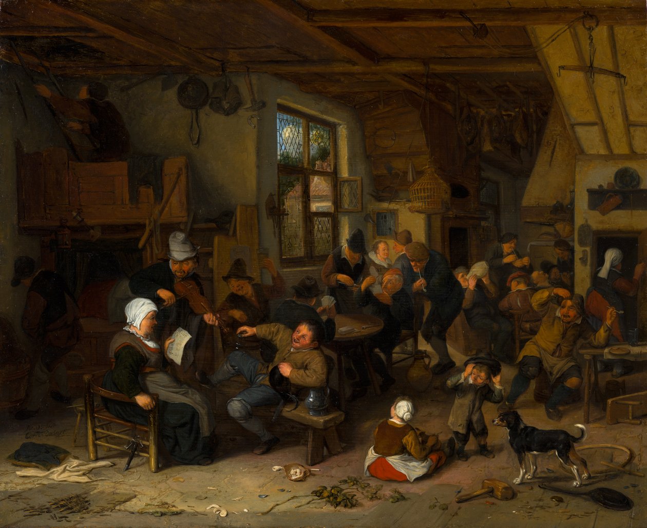 Kyläkrouvi tekijältä Cornelis Dusart