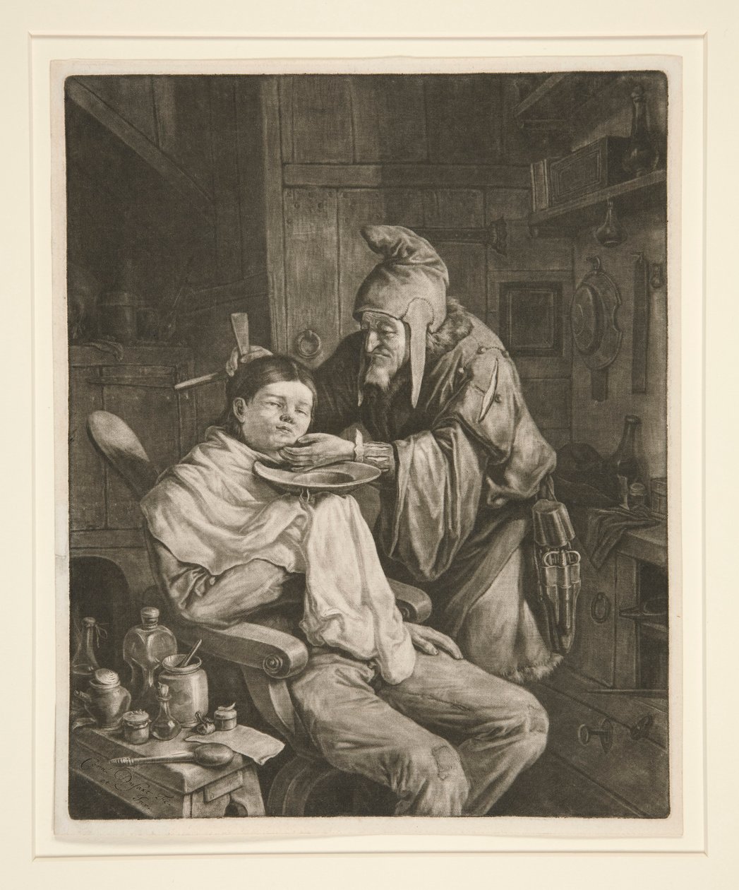 Kylän kirurgi tekijältä Cornelis Dusart