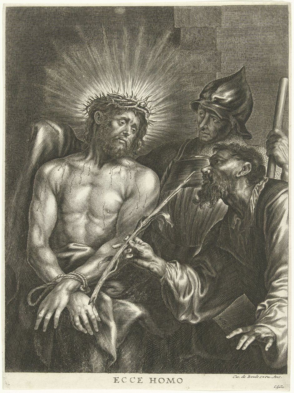 Kristus näytettiin ihmisille (Ecce Homo) tekijältä Cornelis Galle (II)