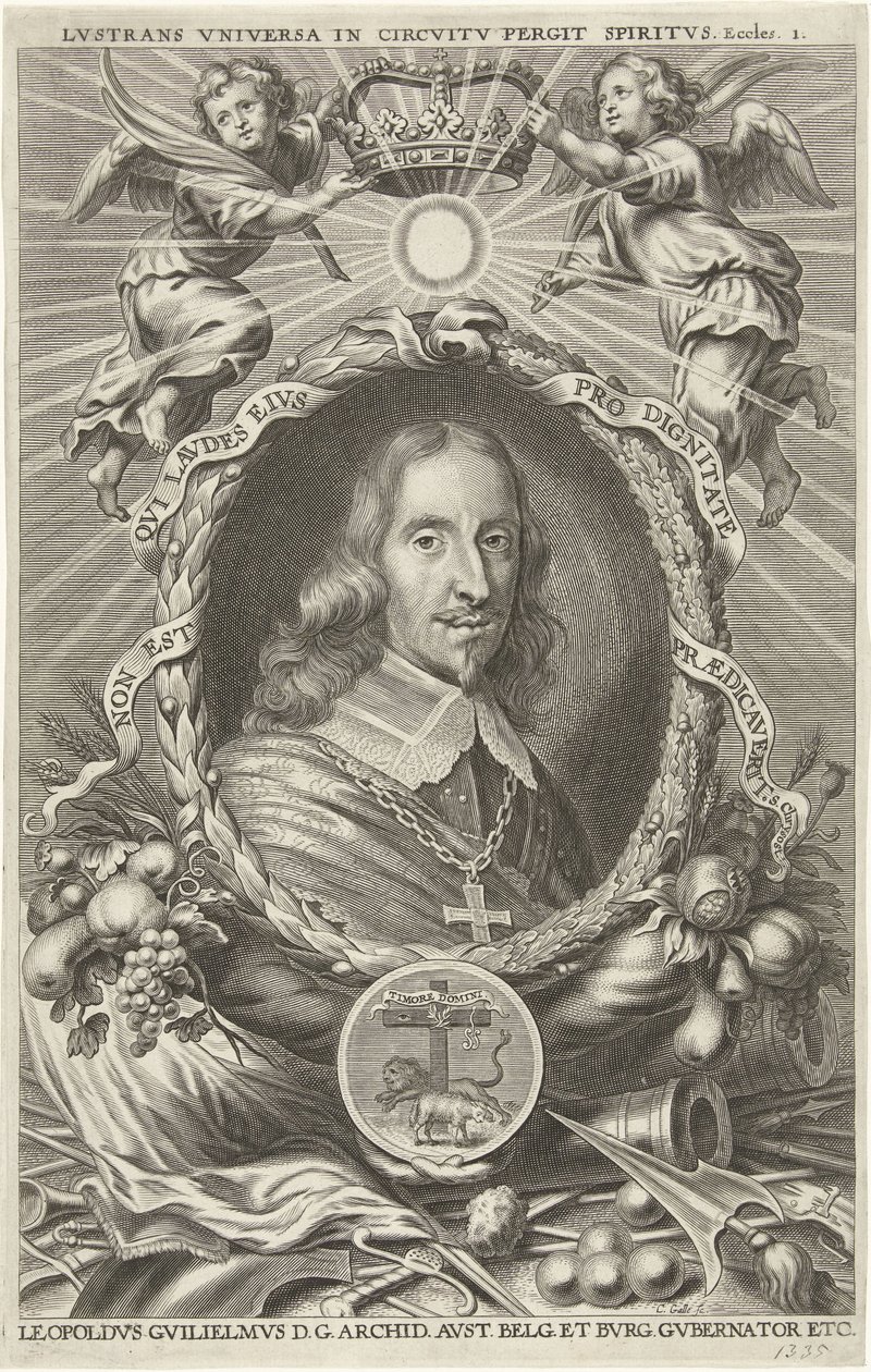 Itävallan arkkiherttua Leopold Willemin muotokuva tekijältä Cornelis Galle (II)
