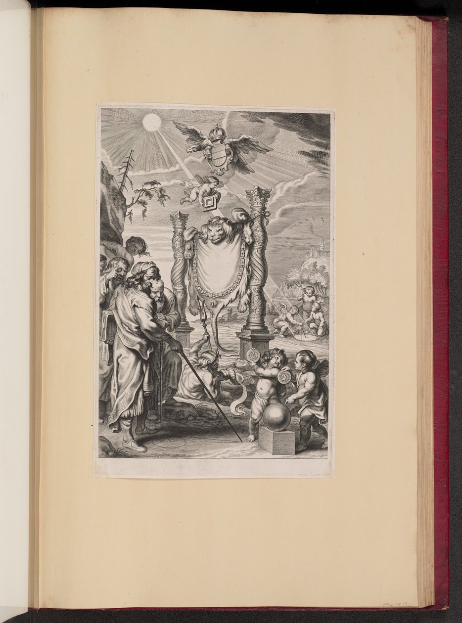 Otsikko sivulle G. de St. Vincent, Geometrinen työ ympyrän neliöimisestä tekijältä Cornelis Galle II after Abraham Diepenbeeck