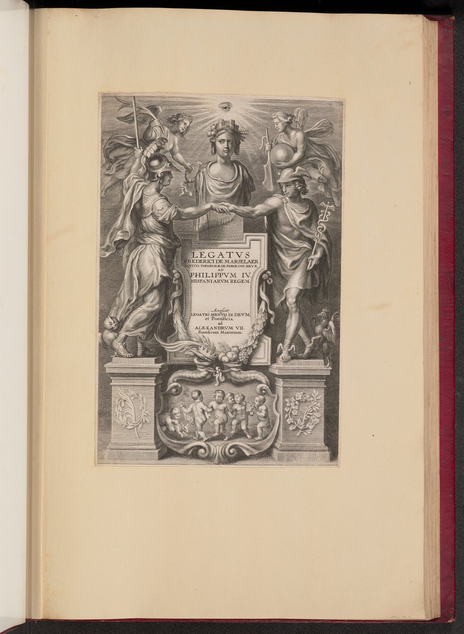 Nimisivu Frederik de Marselaerille, Legatvs tekijältä Cornelis Galle II after Sir Peter Paul Rubens