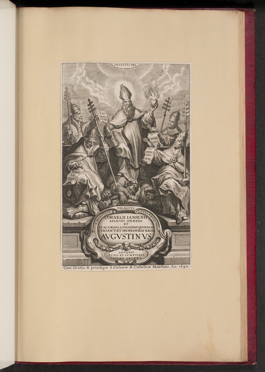 Otsikko sivulle Cornelii Jansenii ... Avgvstinvs tekijältä Cornelis Galle I after Sir Peter Paul Rubens