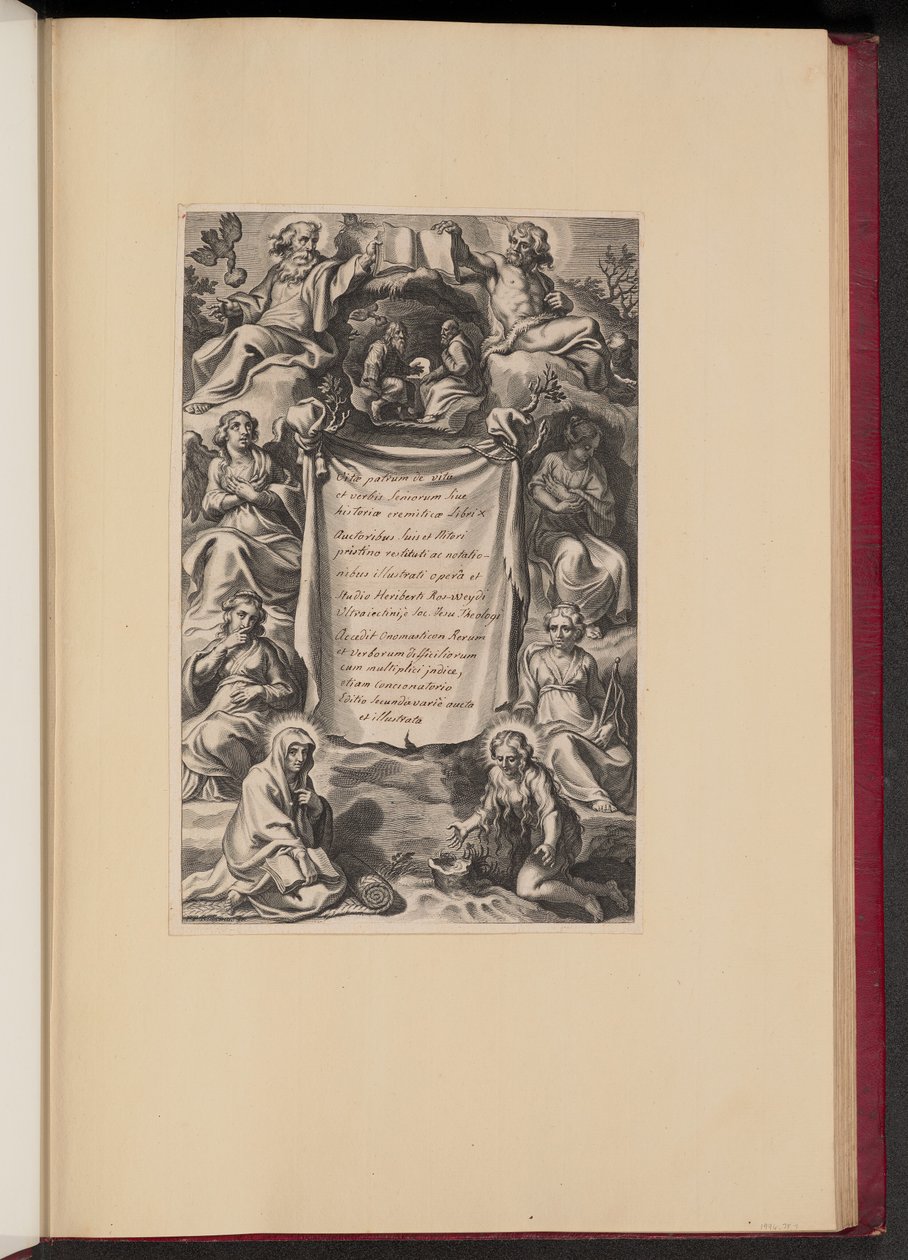Heribert Rosweyden "Isien elämä" otsikkosivu tekijältä Cornelis Galle I after Sir Peter Paul Rubens