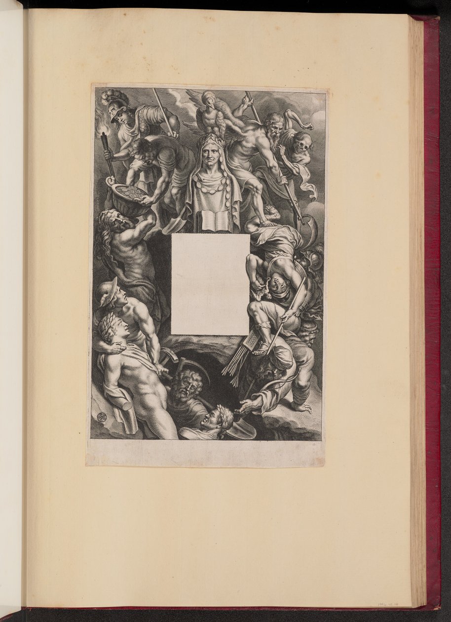 Hubert Goltziuksen nimisivu, Rooman ja Kreikan antiikin monumentit (Opera Omnia, I) tekijältä Cornelis Galle I after Sir Peter Paul Rubens