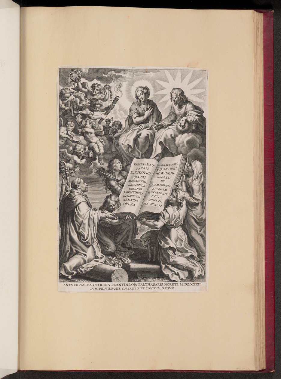 Louis Blosius, Ooppera otsikkosivu tekijältä Cornelis Galle I after Sir Peter Paul Rubens