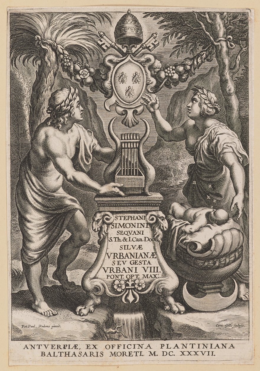 Stephanus Simoninin otsikkosivu, Urban Forests tekijältä Cornelis Galle I after Sir Peter Paul Rubens