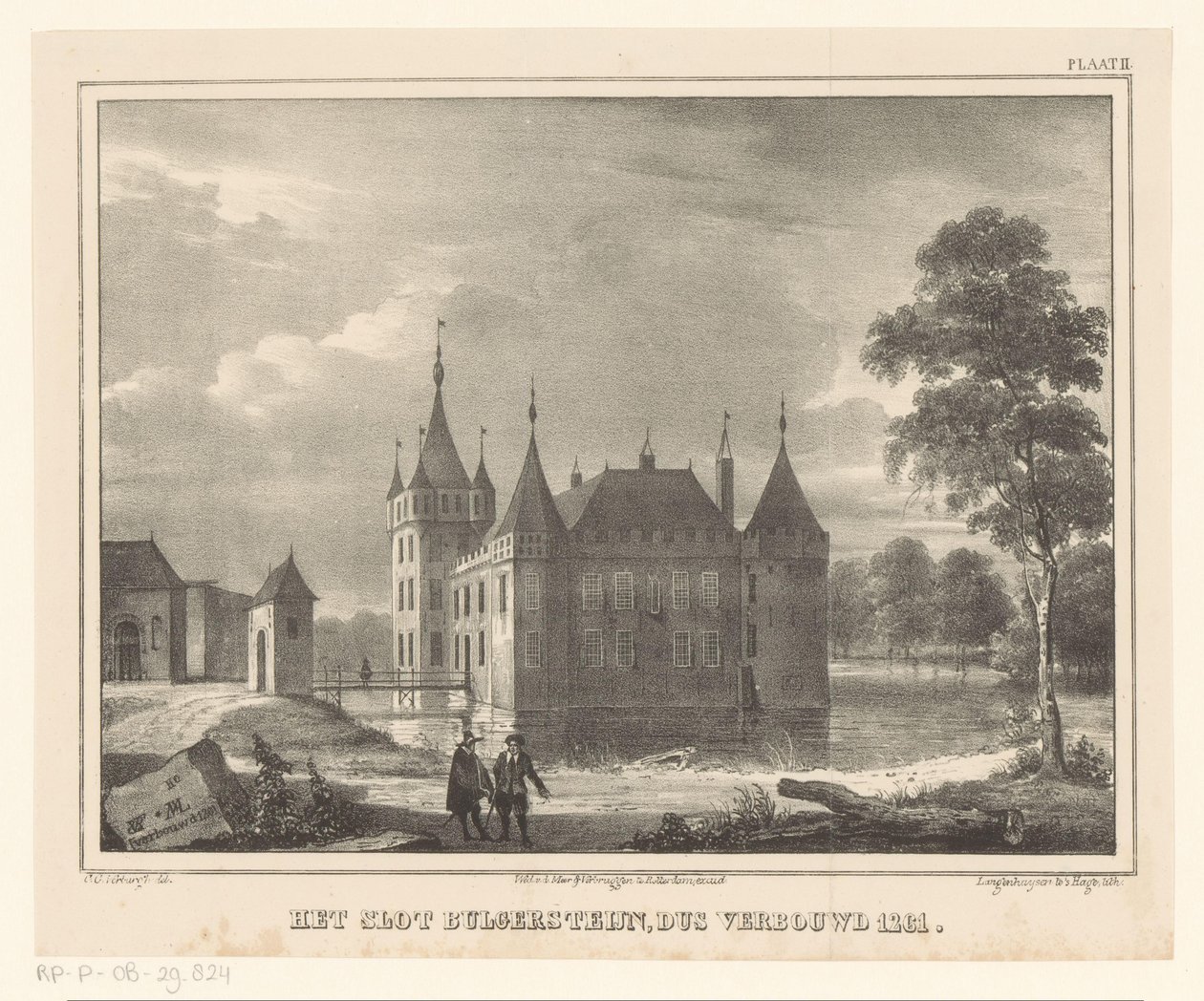 Bulgersteynin linna Bulgersteijnin linna, kunnostettu vuonna 1261 (otsikko esineessä) tekijältä Cornelis Gerrit Verburgh