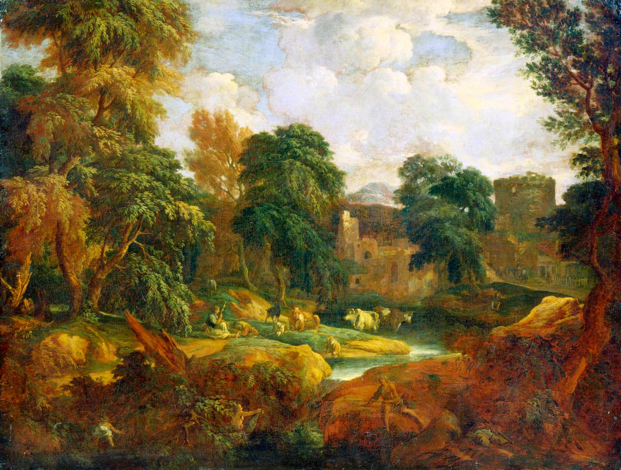 Flanderin maisema, 1600-luvun tai 1700-luvun alku tekijältä Cornelis Huysmans
