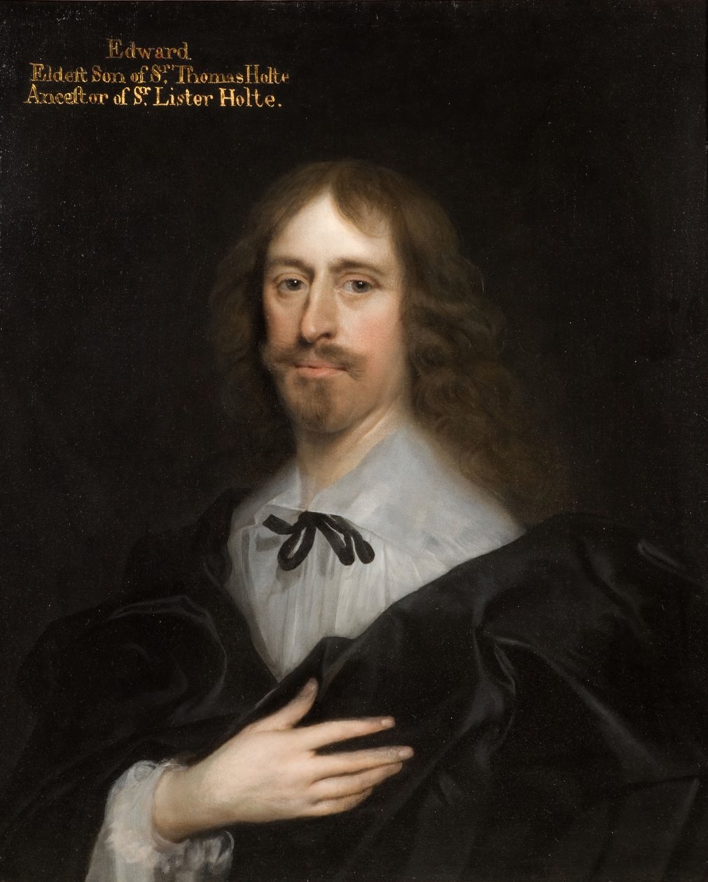Edward Holten muotokuva, 1636. tekijältä Cornelis Janssens van Ceulen
