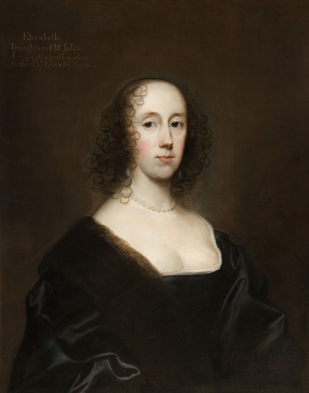 Muotokuva Elizabeth Holtesta ilman kuningasta, 1636. tekijältä Cornelis Janssens van Ceulen