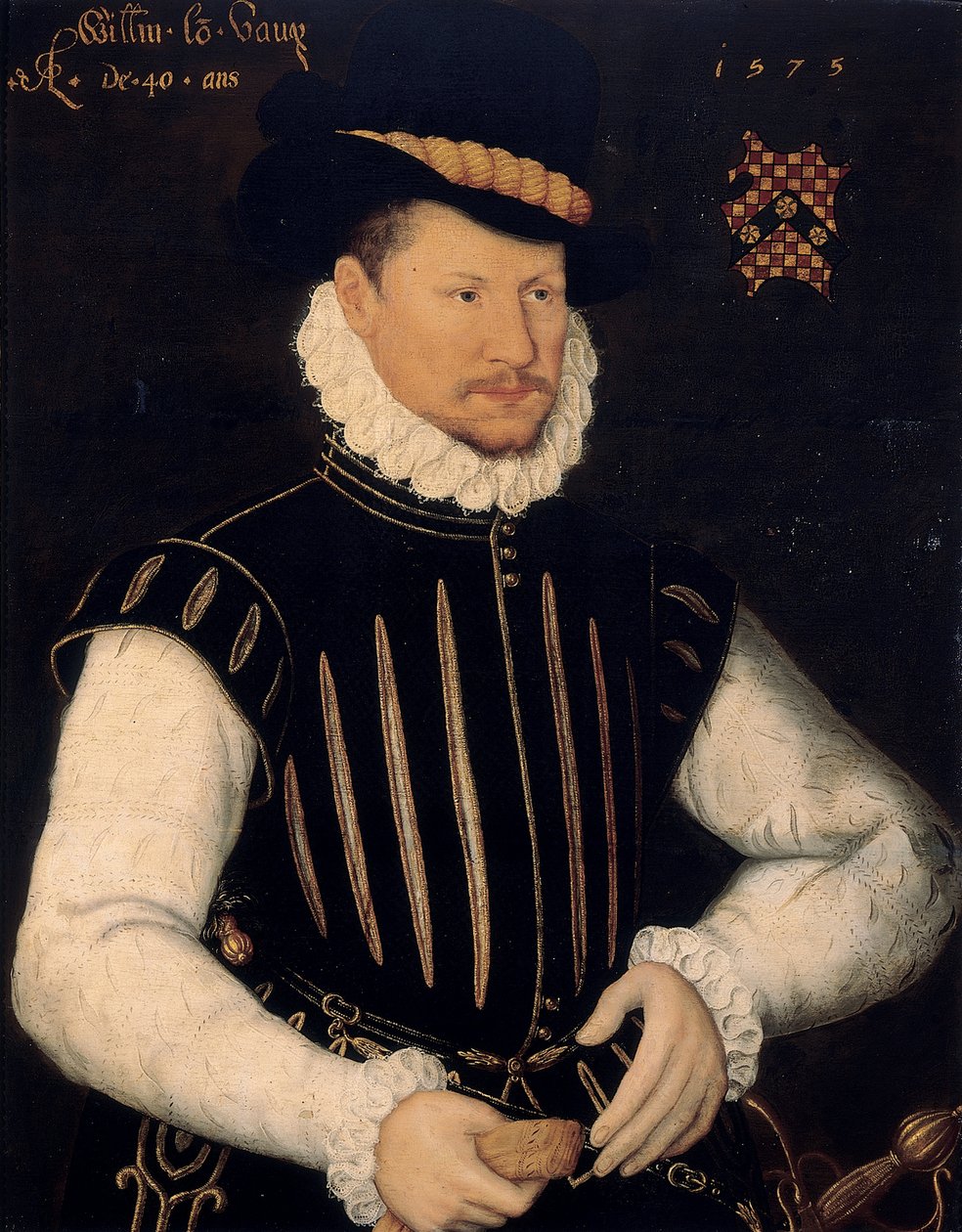 Herrasmiehen muotokuva, 1575 tekijältä Cornelis Ketel