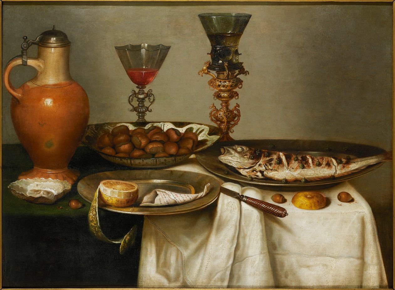 Aamiainen, 1638. tekijältä Cornelis Mahu