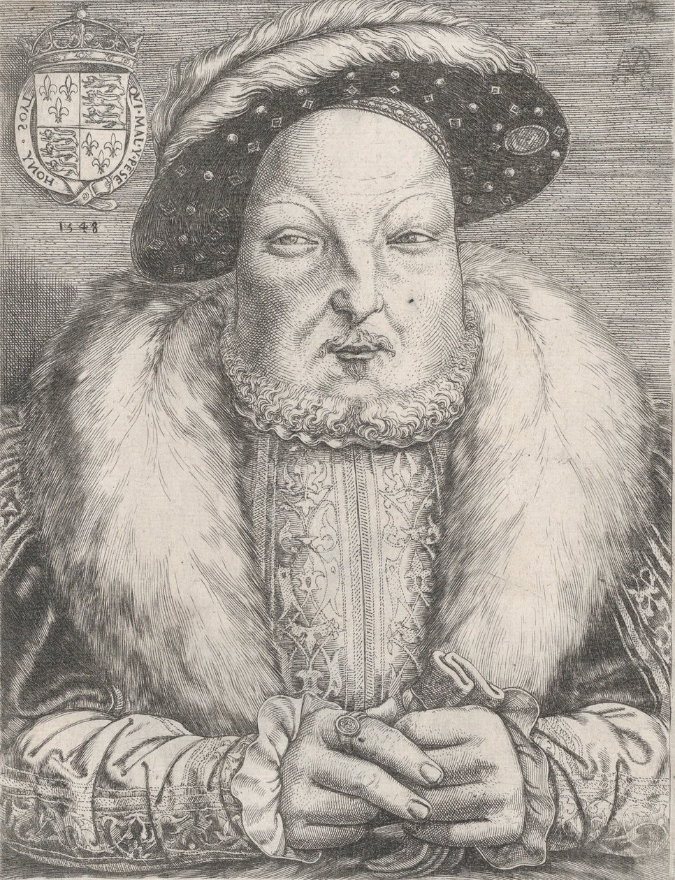 Henry VIII:n muotokuva, n. 1547. tekijältä Cornelis Massys