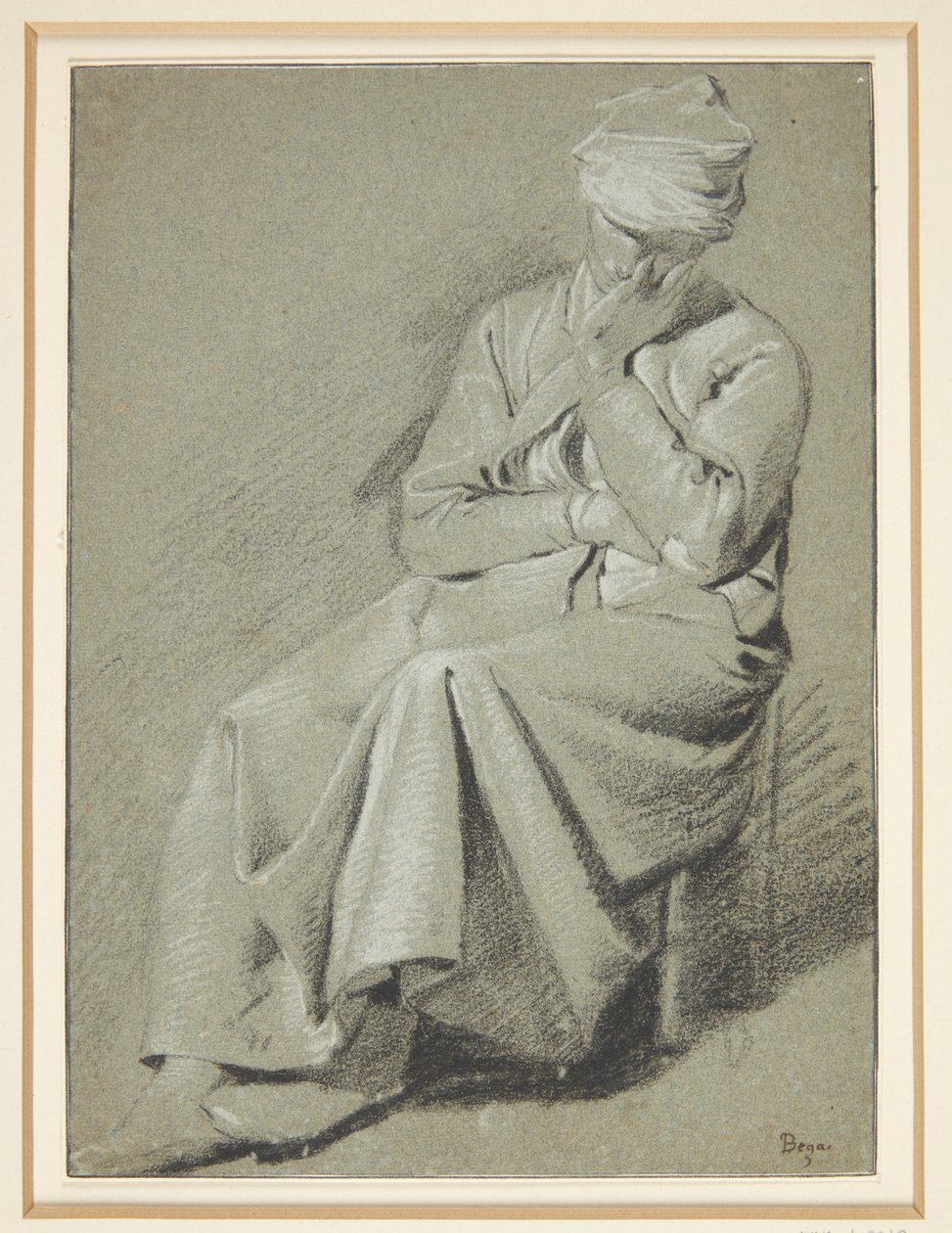 Istuva nainen tekijältä Cornelis Pietersz Bega