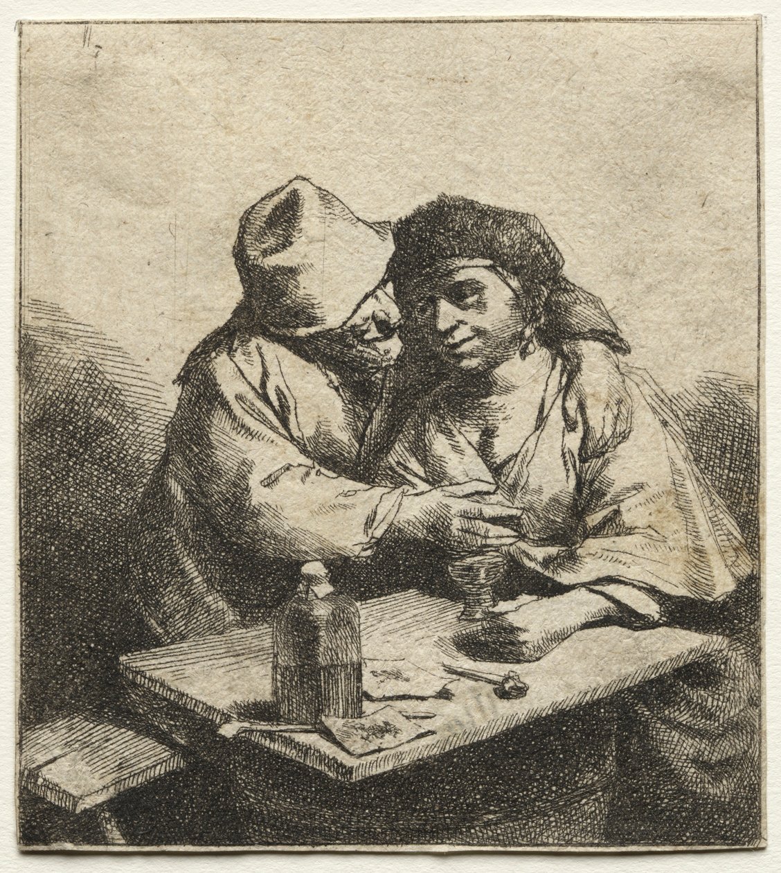 Rakkauspari, 1600-luvun puoliväli. tekijältä Cornelis Pietersz Bega