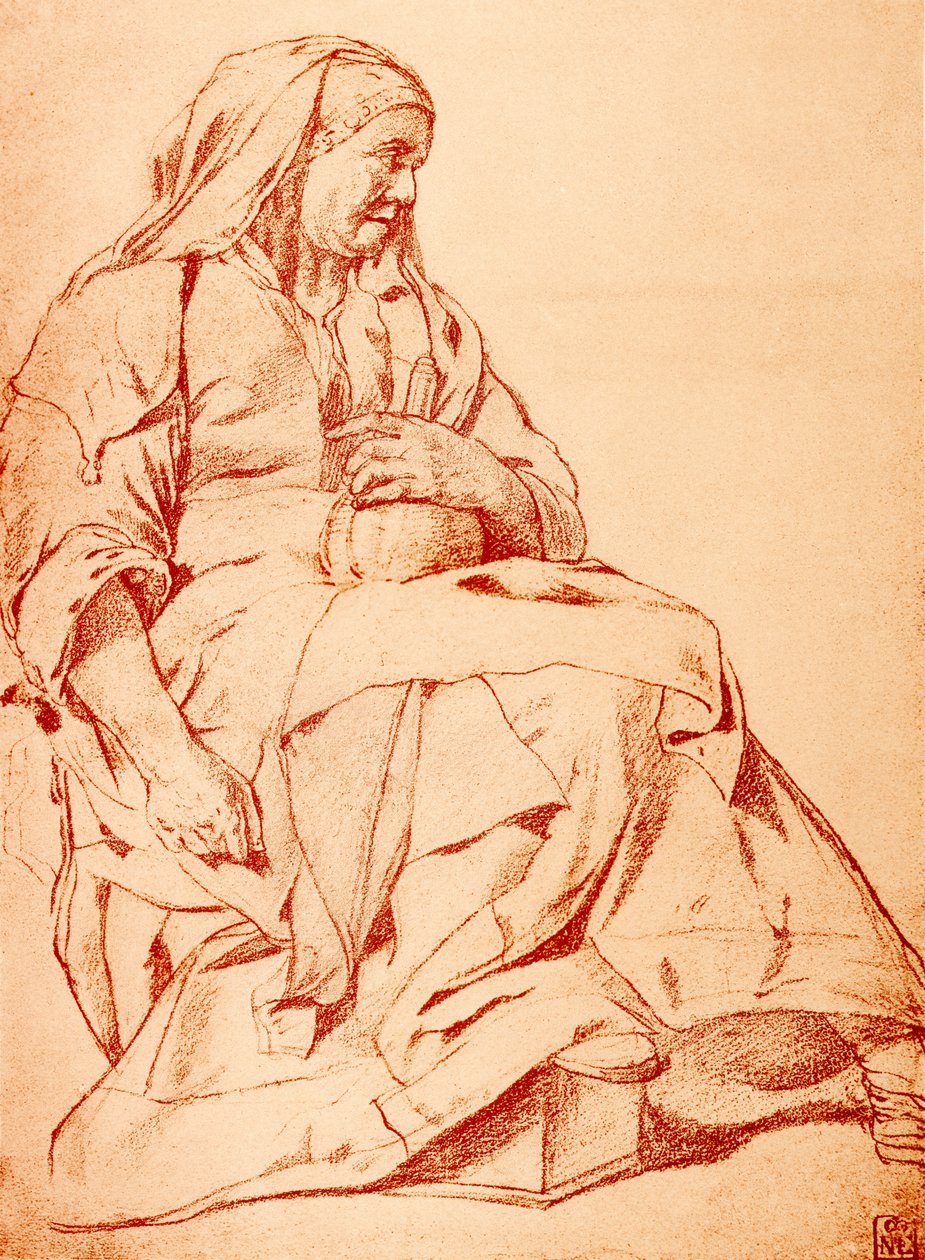 Sairas nainen virtsapullon kanssa tekijältä Cornelis Pietersz Bega