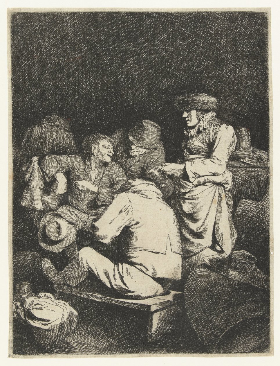 Vuokraemäntä ja yritys majatalossa tekijältä Cornelis Pietersz. Bega