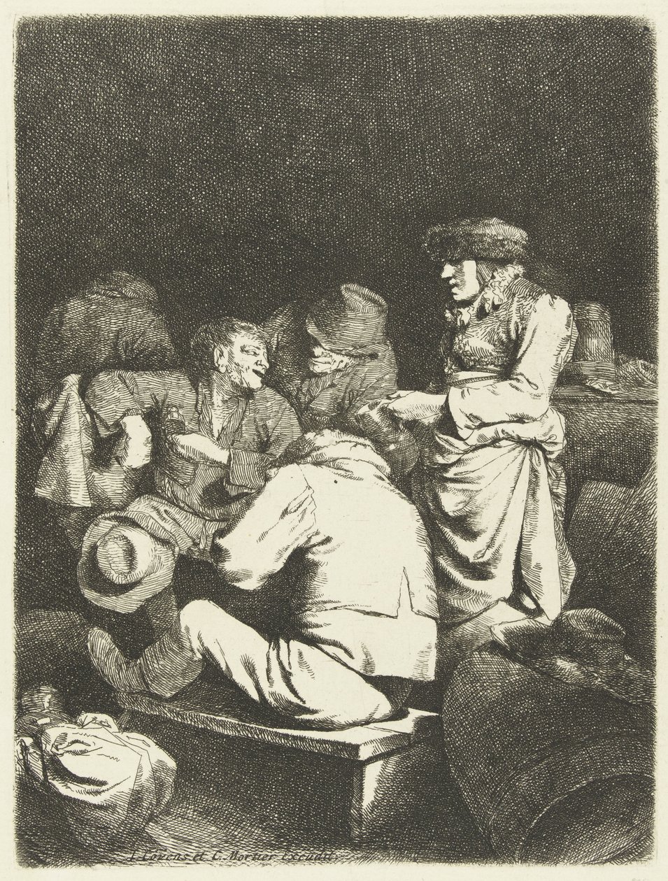 Vuokraemäntä ja yritys majatalossa tekijältä Cornelis Pietersz. Bega