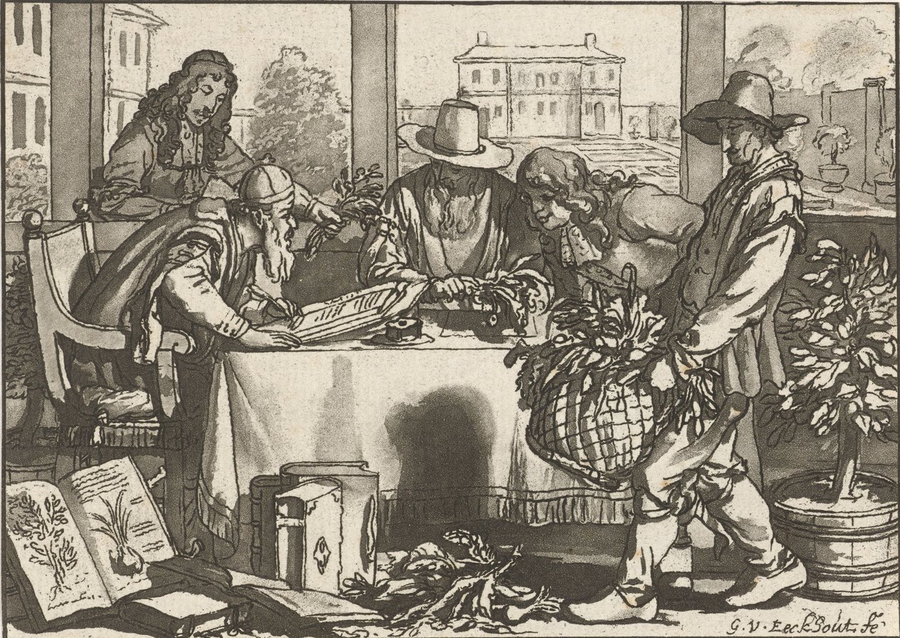 kasvitieteilijä tekijältä Cornelis Ploos van Amstel (signed by artist)
