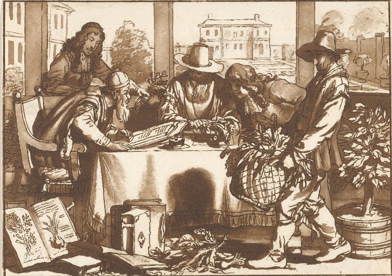 kasvitieteilijä tekijältä Cornelis Ploos van Amstel (signed by artist)