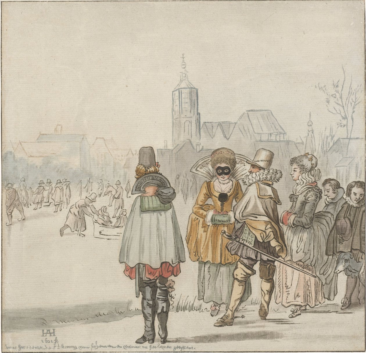 Tyylikästä seuraa jäällä tekijältä Cornelis Ploos van Amstel (signed by artist)
