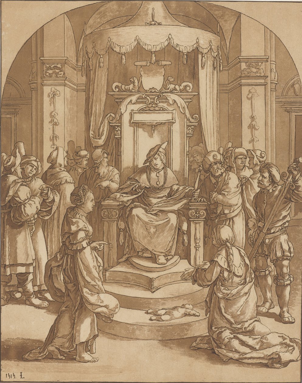 Salomon tuomio tekijältä Cornelis Ploos van Amstel (signed by artist)