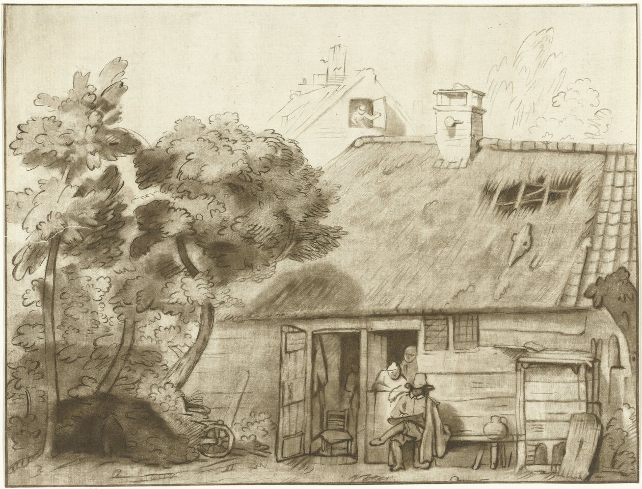 Maatilan valmistelija tekijältä Cornelis Ploos van Amstel (signed by artist)