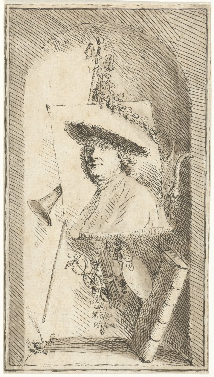 Cornelis Ploos van Amstelin omakuva tekijältä Cornelis Ploos van Amstel (signed by artist)