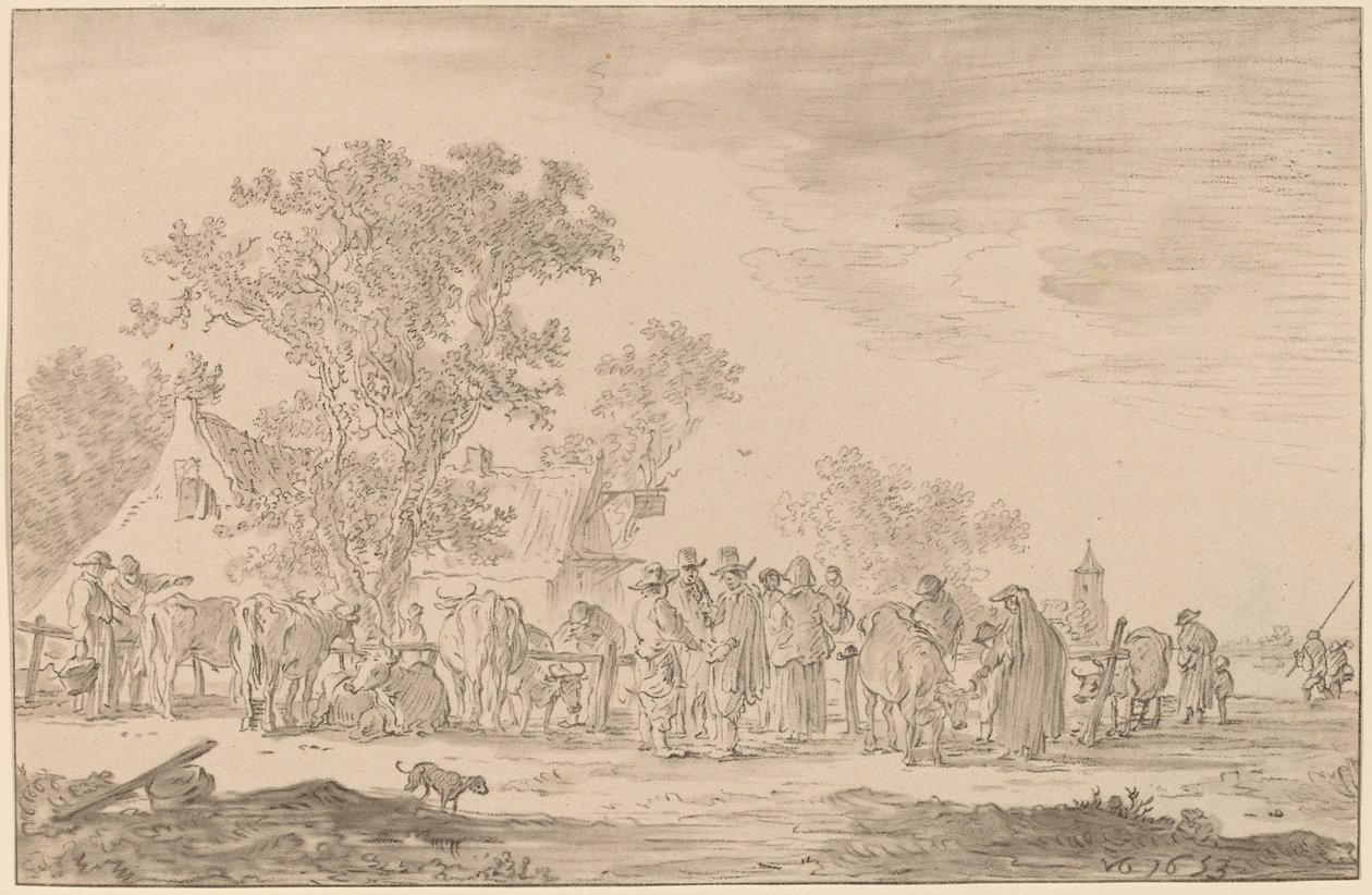 Karjatori, 1767. tekijältä Cornelis Ploos van Amstel