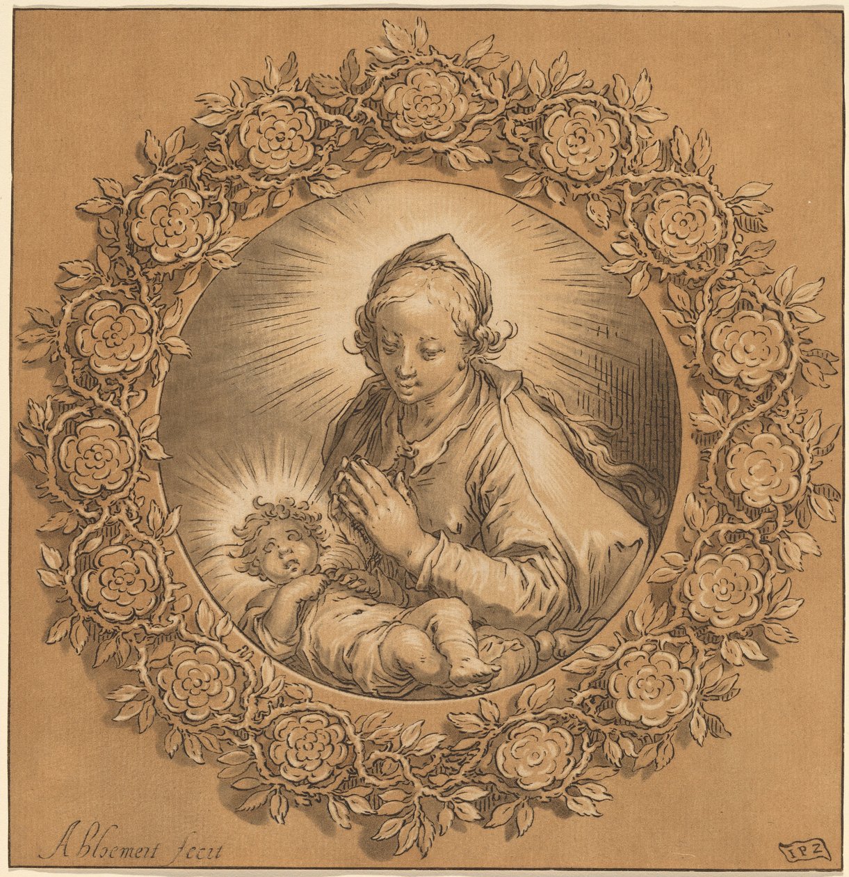Madonna ja lapsi, 1769. tekijältä Cornelis Ploos van Amstel