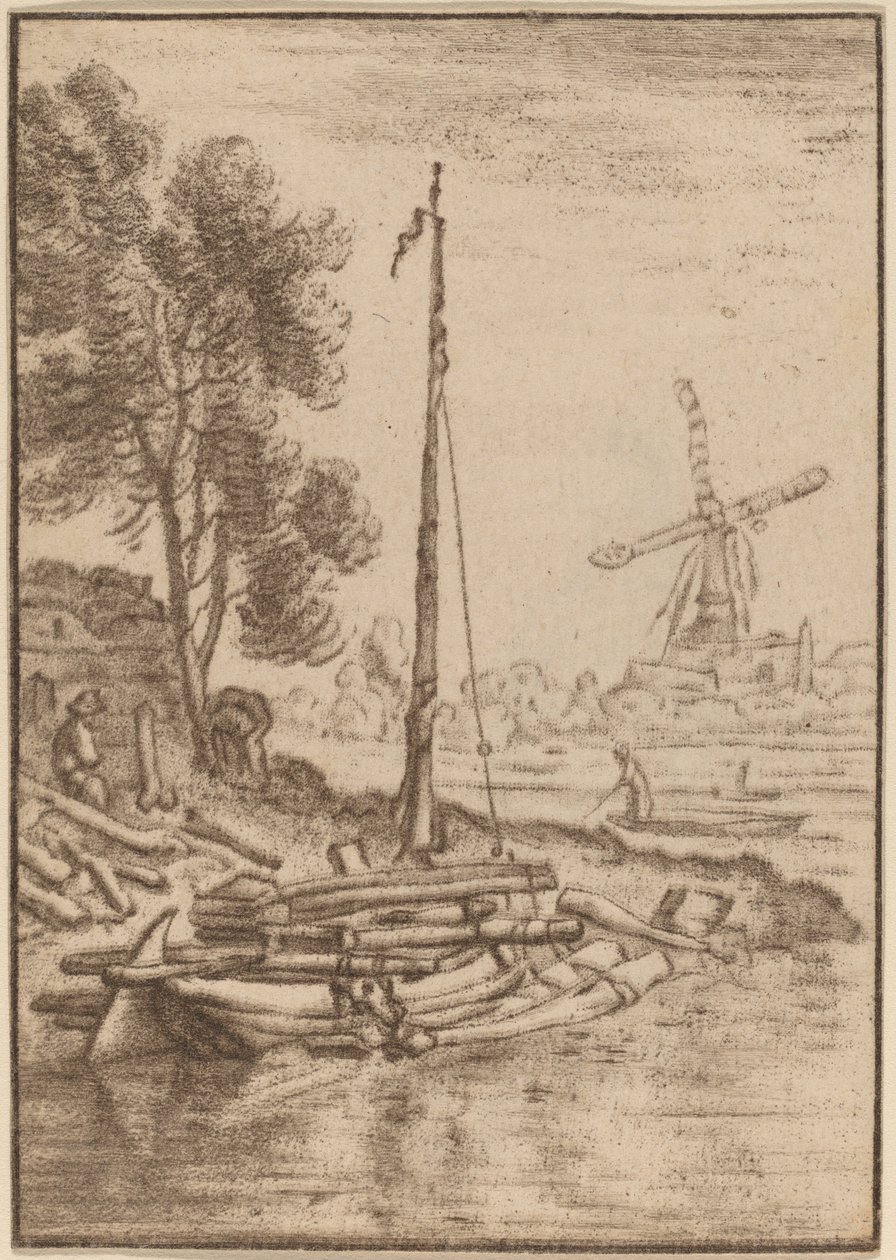 Winding River, 1761, julkaistu 1765. tekijältä Cornelis Ploos van Amstel