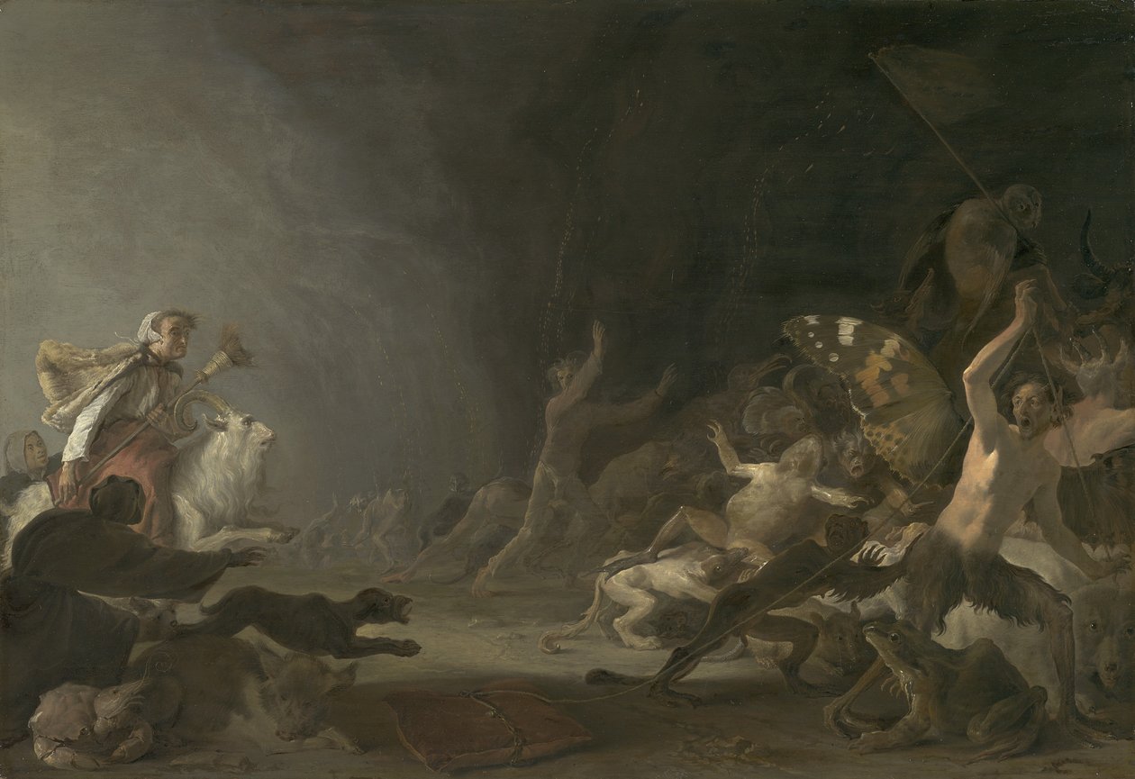 A Witches" Sapatti, noin 1650 tekijältä Cornelis Saftleven