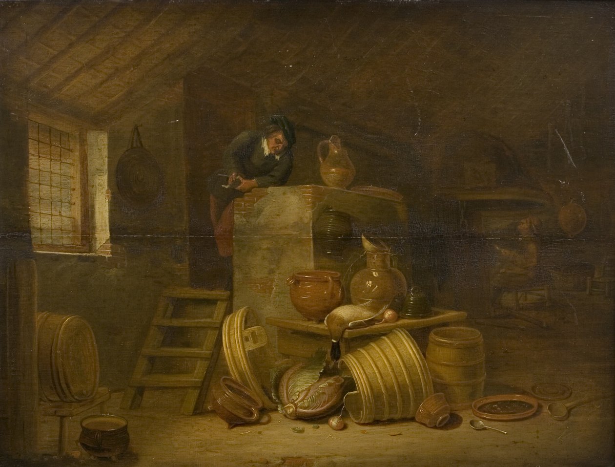 Keittiön sisustus tekijältä Cornelis Saftleven