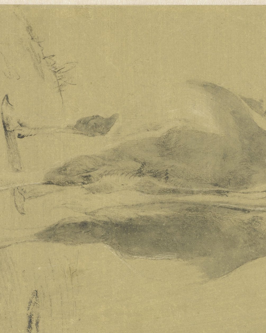 Seisova lehmä takaapäin tekijältä Cornelis Saftleven