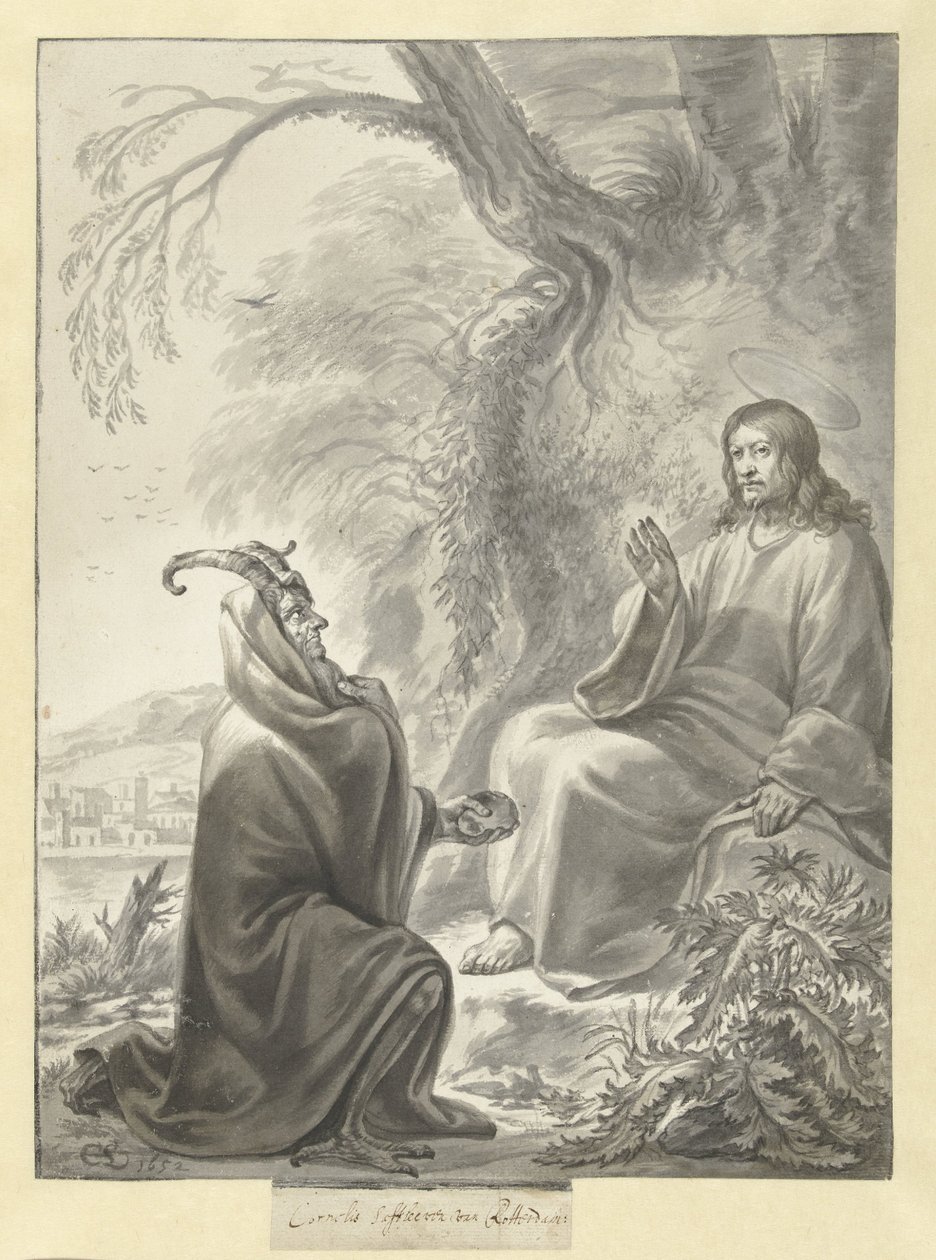 Kristuksen kiusaus tekijältä Cornelis Saftleven