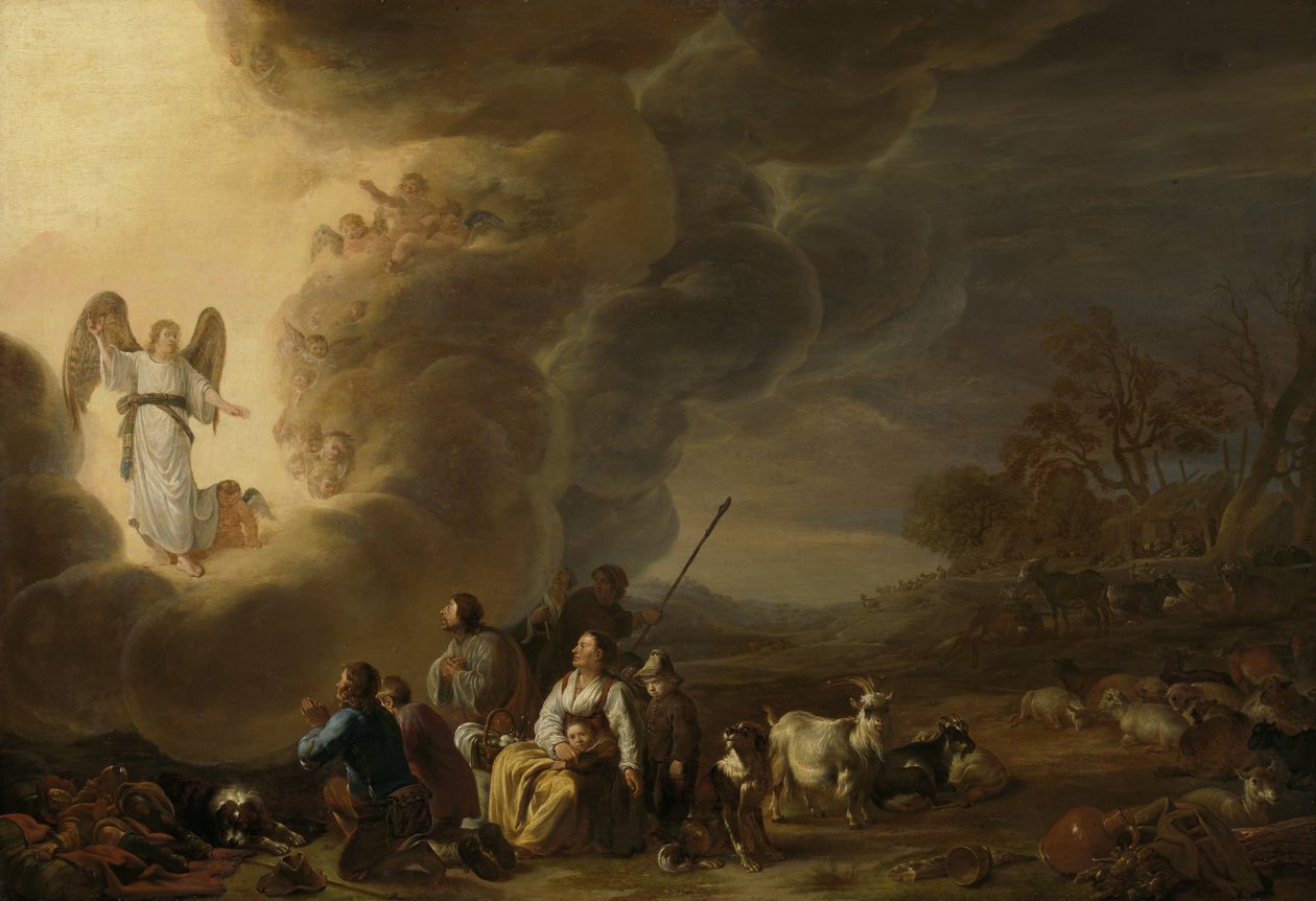 Ilmoitus paimenelle tekijältä Cornelis Saftleven