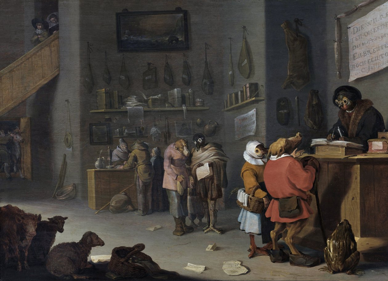 "Kuka jatkaa lehmän puolesta" tekijältä Cornelis Saftleven