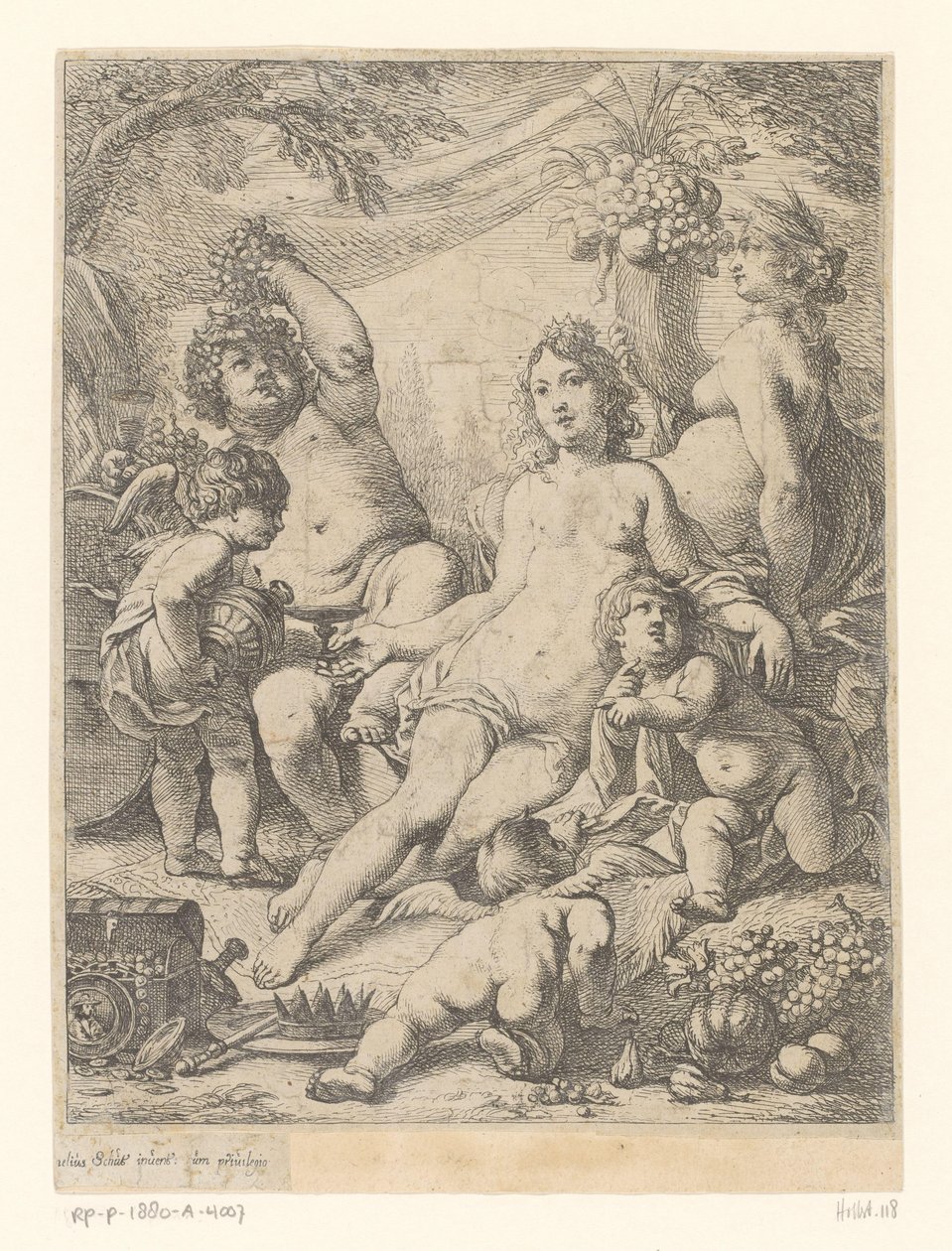 Bacchus, Venus ja Ceres tekijältä Cornelis Schut (I)