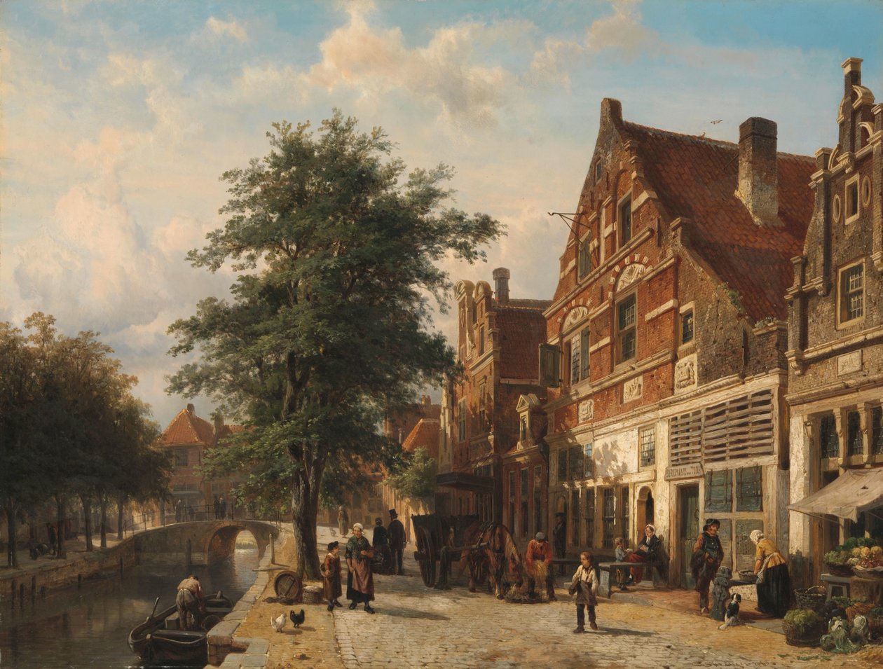 Zuiderhavendijk, Enkhuizen tekijältä Cornelis Springer