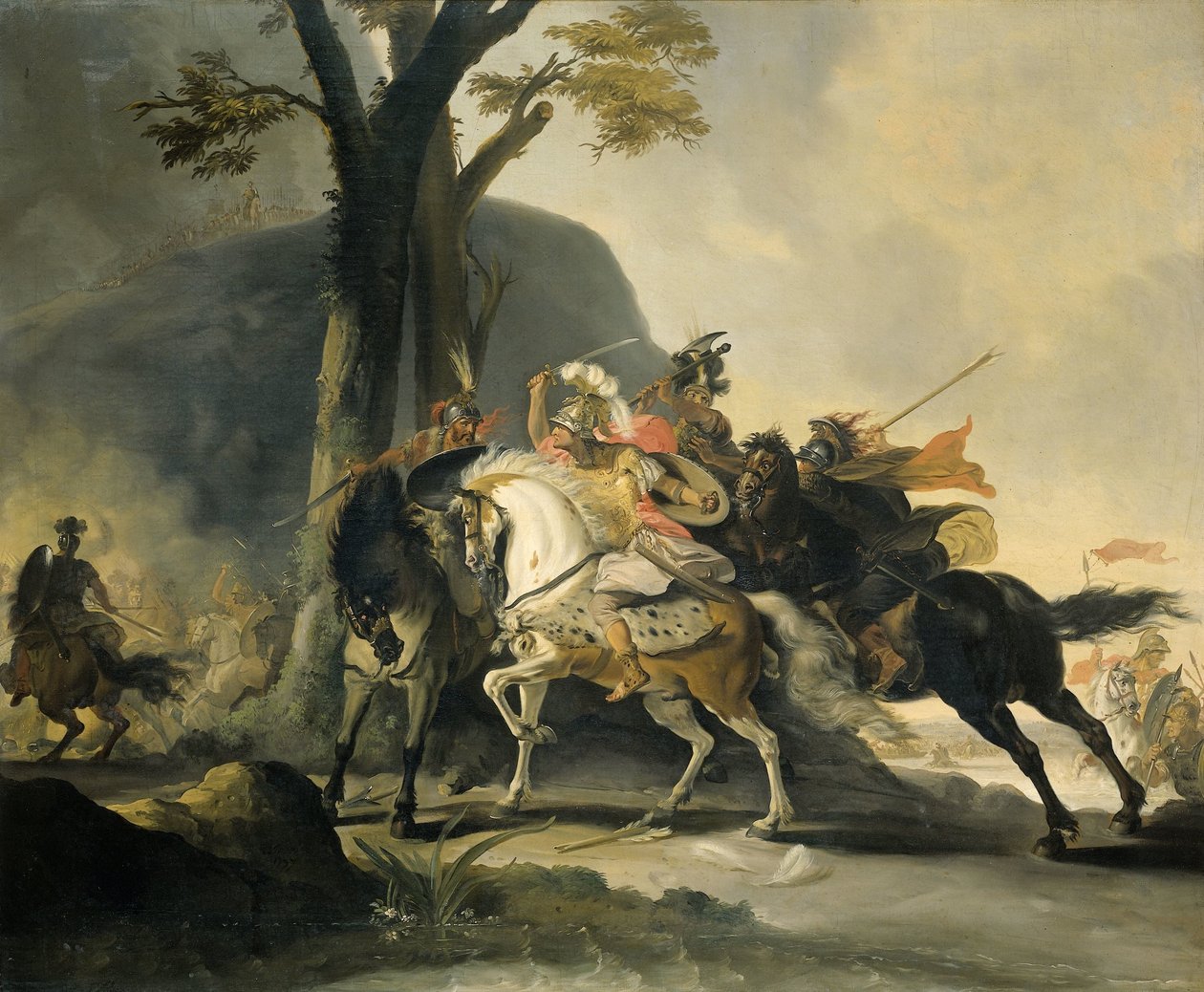 Aleksanteri Suuri Granicuksen taistelussa persialaisia vastaan tekijältä Cornelis Troost