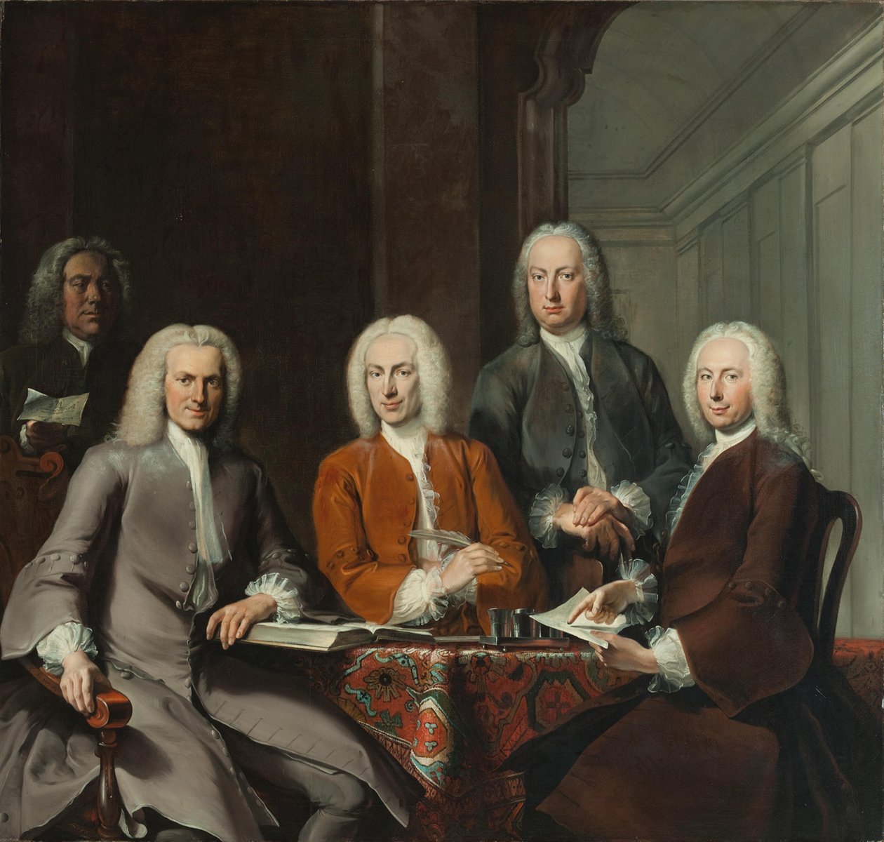 Oudezijds Huiszittenhuisin johtokunnan jäsenet tekijältä Cornelis Troost